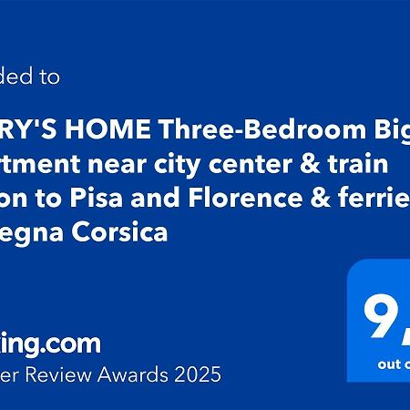 Gabry'S Home Three-Bedroom Big Apartment Near City Center & Train Station To Pisa And Florence & Ferries To Sardegna Corsica Ліворно Екстер'єр фото