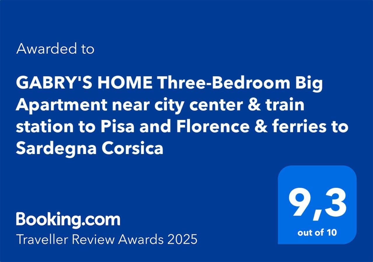 Gabry'S Home Three-Bedroom Big Apartment Near City Center & Train Station To Pisa And Florence & Ferries To Sardegna Corsica Ліворно Екстер'єр фото